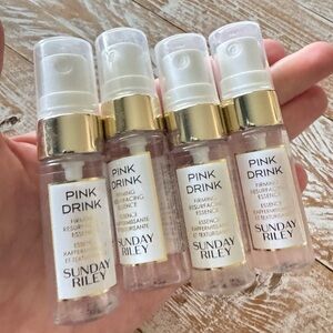 ✨ Sunday Riley Pink Drink Essence – 4 Minis Travel (1 Full + 3 Empty) ✨